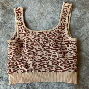 Animal print tank top